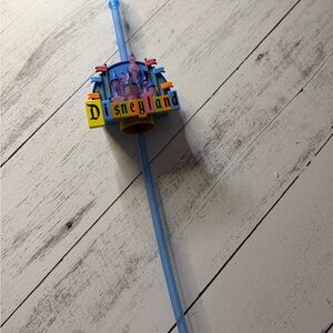 Disneyland Castle 70th Anniversary Straw Topper lights up